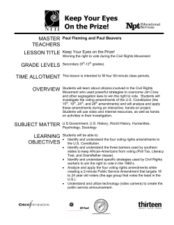 Winning the right to vote during the Civil Rights