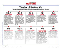 Timeline of the Cold War
