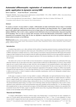 Automated diffeomorphic registration of anatomical - HAL