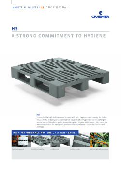 H3 A STRONG COMMITMENT TO HYGIENE