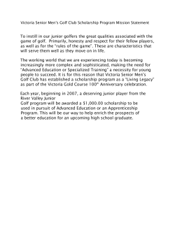 To instill in our junior golfers the great qualities associated with the