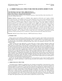 a 3-rrrs parallel structure for measuring robot path