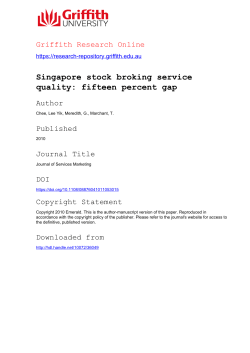 Singapore stock broking service quality: fifteen percent gap