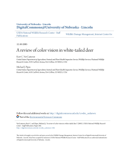 A review of color vision in white-tailed deer