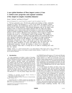 A new global database of Mars impact craters &ge;1 km