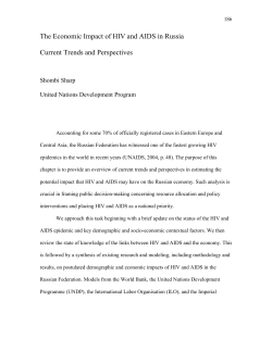 The Economic Impact of HIV/AIDS in Russia