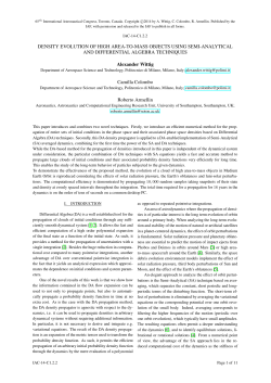 DENSITY EVOLUTION OF HIGH AREA-TO