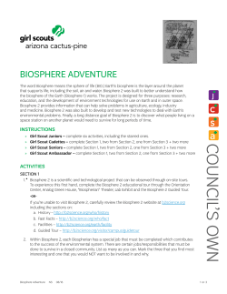 Biosphere Adventure