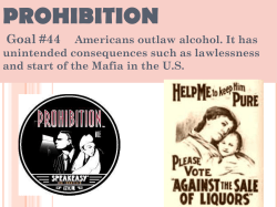 Prohibition Notes