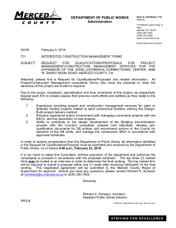 DEPARTMENT OF PUBLIC WORKS Administration