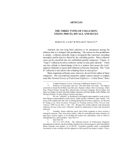 articles the three types of collusion