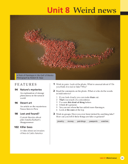 Unit 8 Weird news - National Geographic Learning