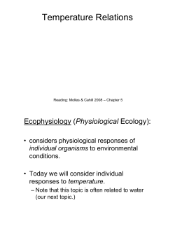Temperature Relations