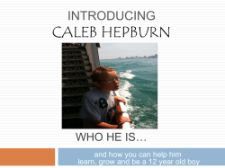 Part One - Caleb Says!