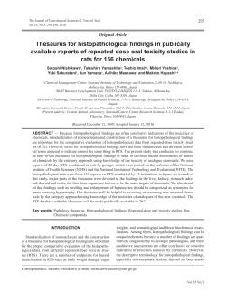 Thesaurus for histopathological findings in publically available