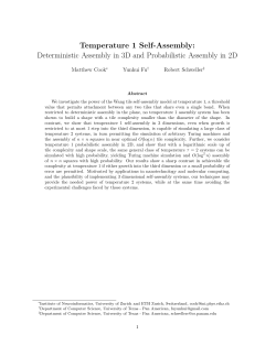 Temperature 1 Self-Assembly: Deterministic Assembly in 3D and