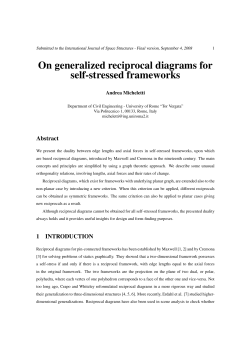 On generalized reciprocal diagrams for self