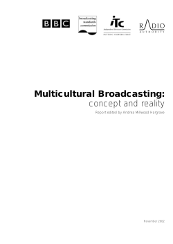 Multicultural Broadcasting: concept and reality