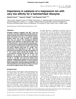 Importance in catalysis of a magnesium ion with very low affinity for