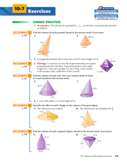 Exercises 10-7 - Spokane Public Schools
