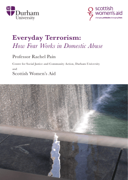 Everyday Terrorism: How Fear Works in