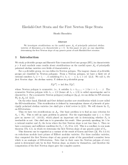 Ekedahl-Oort Strata and the First Newton Slope Strata