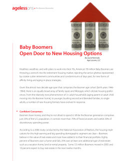 Baby Boomers Open Door to New Housing Options