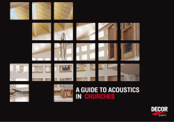 Acoustics for Churches