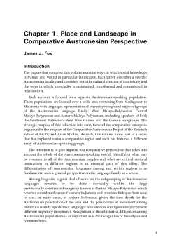 The Poetic Power of Place: Comparative - ANU Press
