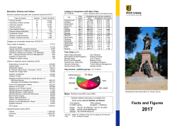 Facts and Figures 2016 - City of Leipzig