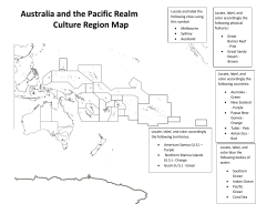 Australia and the Pacific Realm Culture Region Map