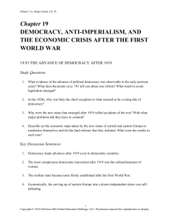 Chapter 19 DEMOCRACY, ANTI