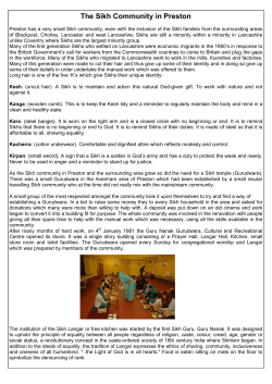 The Sikh Community in Preston