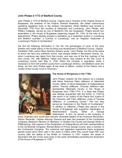 John Phelps d 1772 of Bedford County