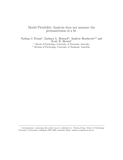 Model Flexibility Analysis does not measure the persuasiveness of a