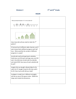 Division C 5 and 6 Grade RIGOR