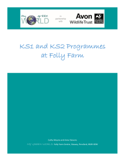 KS2 Programmes at Folly Farm 2015/16