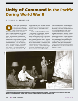 Unity of Command in the Pacific