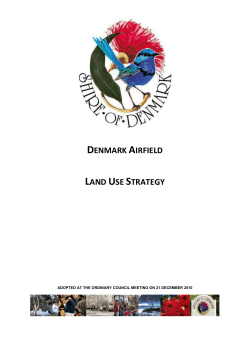 Denmark Airfield Land Use Strategy