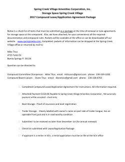 2017 Compound Lease/Application (Compound Documents)