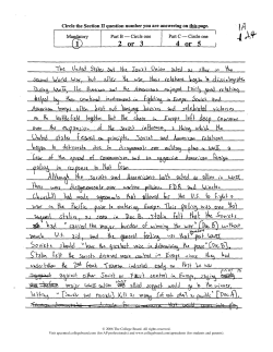 Sample Responses Q1 - AP Central