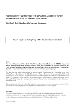 Anthropogenic and Natural Radiative Forcing