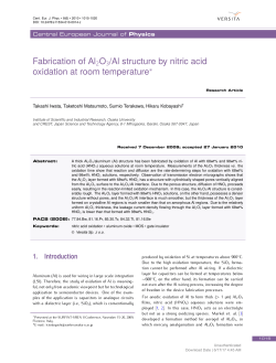 Fabrication of Al2O3/Al structure by nitric acid oxidation at room
