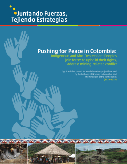 Pushing for Peace in Colombia