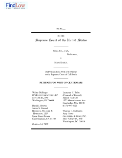 Nike v Kasky - FindLaw Legal News