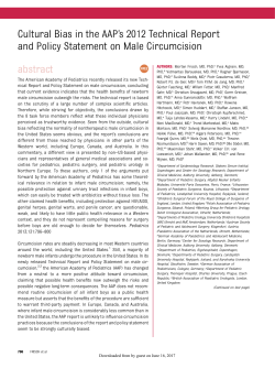 Cultural Bias in the AAP`s 2012 Technical Report and