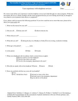 Patient Satisfaction Survey