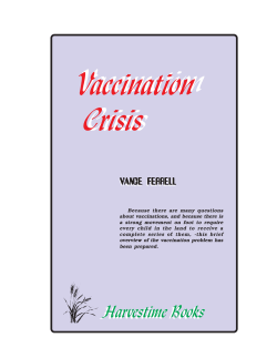 The Vaccination Crisis