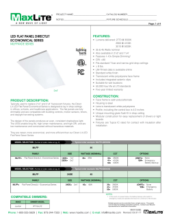 led flat panel directlit economical series