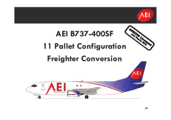 AEI - 737 Presentation - ASL Airlines Switzerland